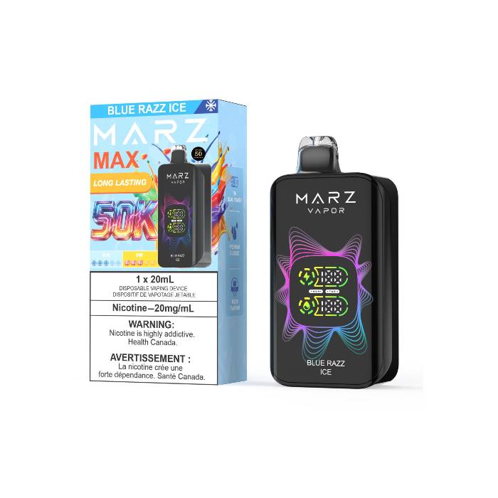 MARZ Vapor MAX 50K Disposable Vape - Blue Razz Ice